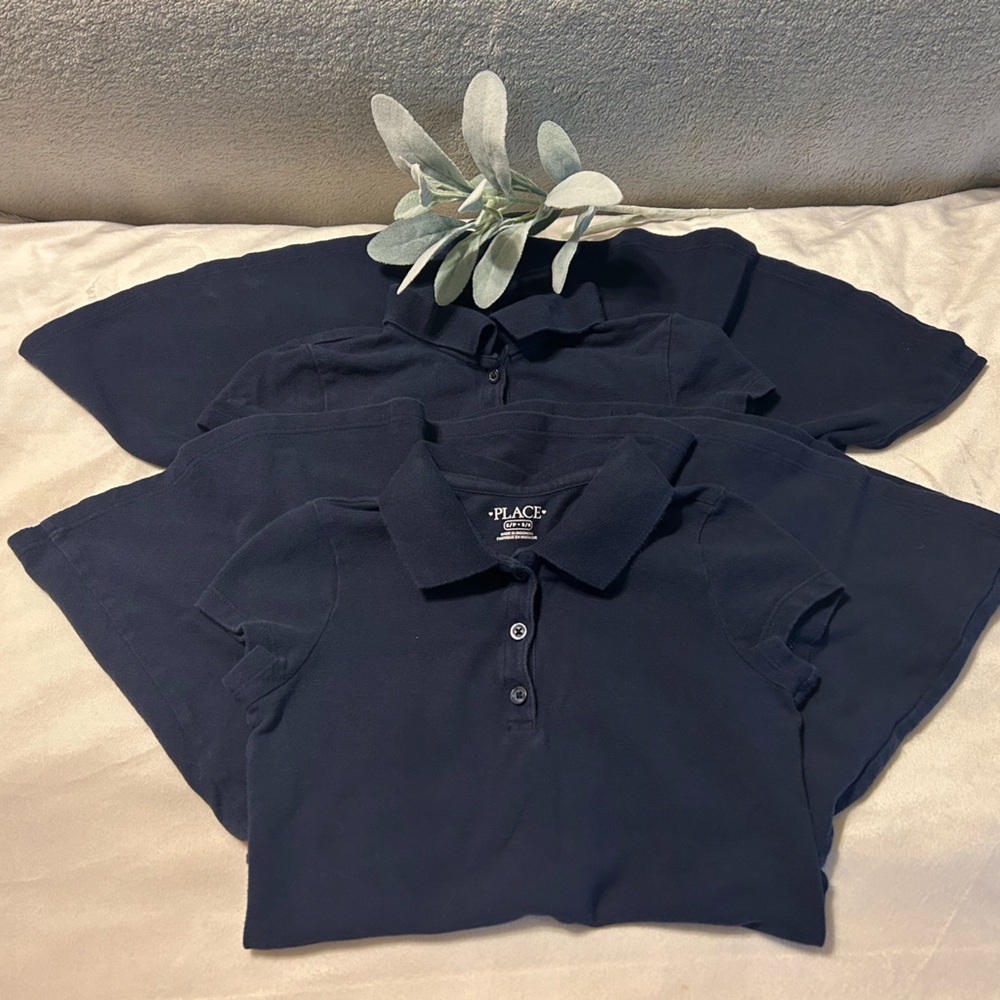The Children's Place Girls Uniform Pique Polo Dress - Lot of 2